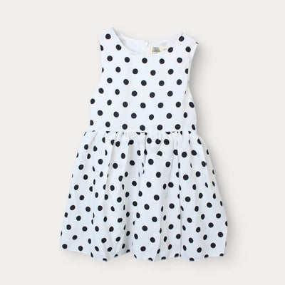 Delighted Off White Little Girl Frock Frock Iluvlittlepeople 3-4 Years Off White Summer