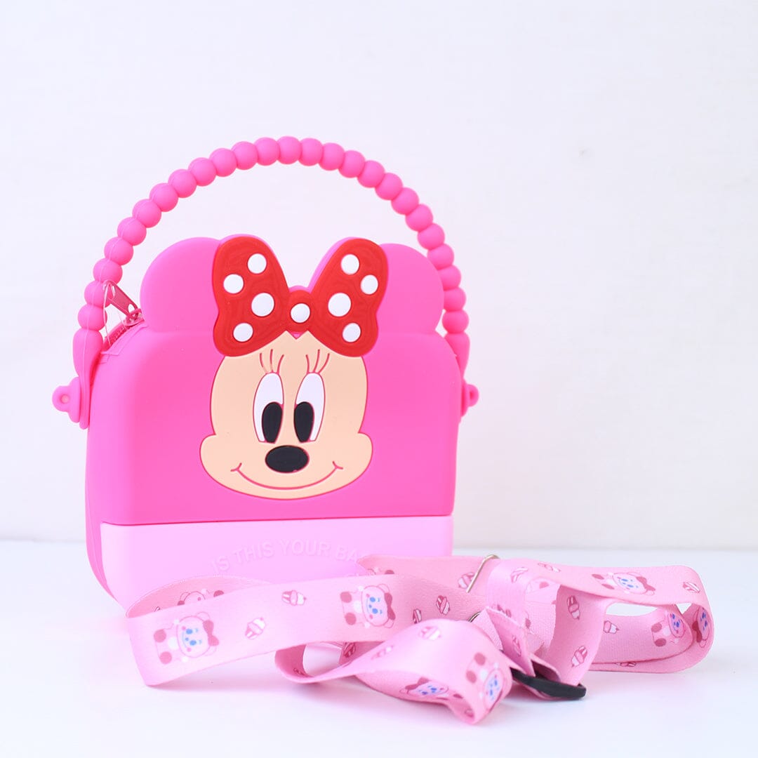 Cute Mickey Pink Themed Premium Quality Crossbody Bag Bags Iluvlittlepeople 
