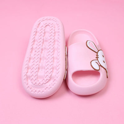 Cute Light Pink Bunny Flat Slides Crocs And Slides Iluvlittlepeople 