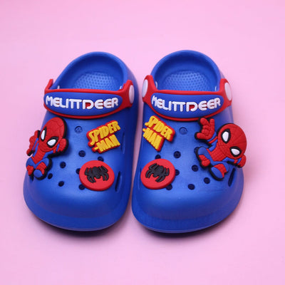 Dashing Blue Spider Man Kids Crocs Crocs And Slides Iluvlittlepeople 