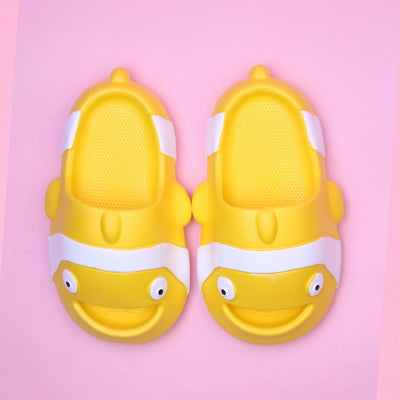 Cute Yellow Dolphin Kids Slides Crocs And Slides Iluvlittlepeople 3 Years Rubber Yellow