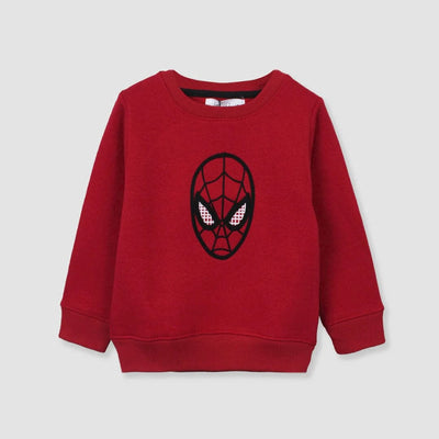 Attractive SpiderMan Red Themed Sweat Shirt For Kids Sweatshirt Iluvlittlepeople 6-9 Months Red Winter