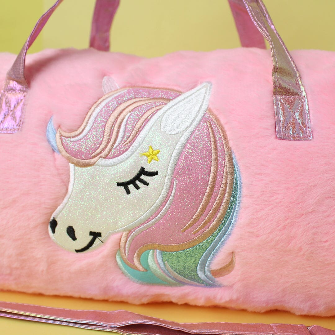 Stylish Fluffy Stuff Pink Themed Duffle Bag Duffle Bag Iluvlittlepeople 