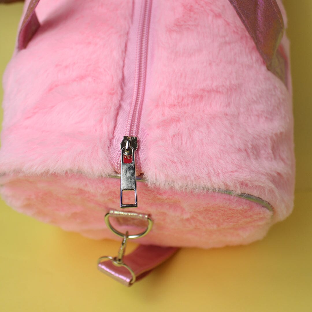 Stylish Fluffy Stuff Pink Themed Duffle Bag Duffle Bag Iluvlittlepeople 