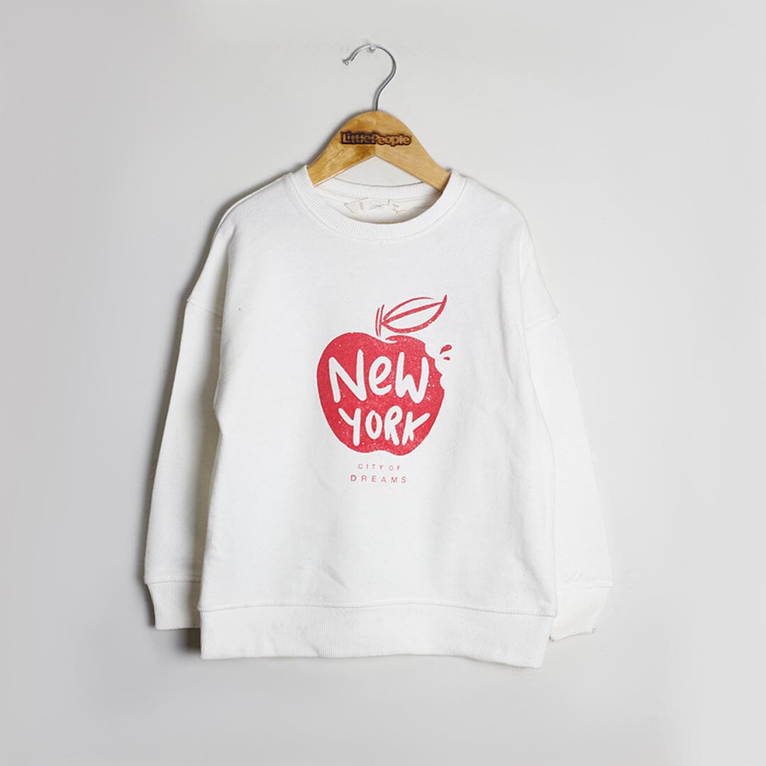 Inspire Off White Themed Boys Sweatshirt Sweatshirt Iluvlittlepeople 8-9 Years Off White Winter