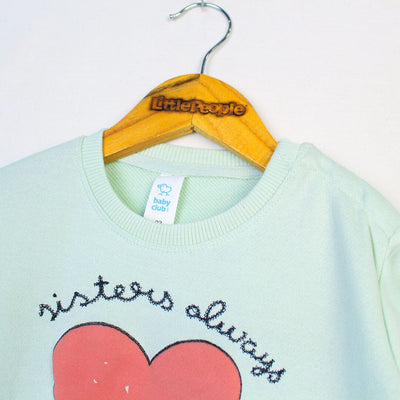 Urge Aqua Themed Girls Sweatshirt Sweatshirt Iluvlittlepeople 