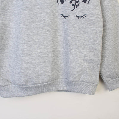 Modern Grey Themed Kids Sweatshirt Sweatshirt Iluvlittlepeople 