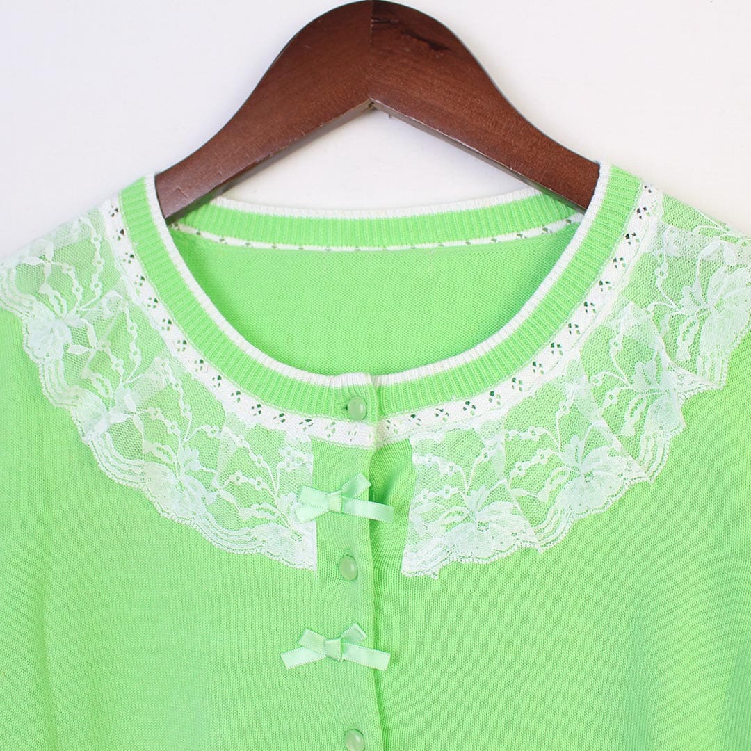 Stylish Green Themed Girls Sweater Sweater Iluvlittlepeople 