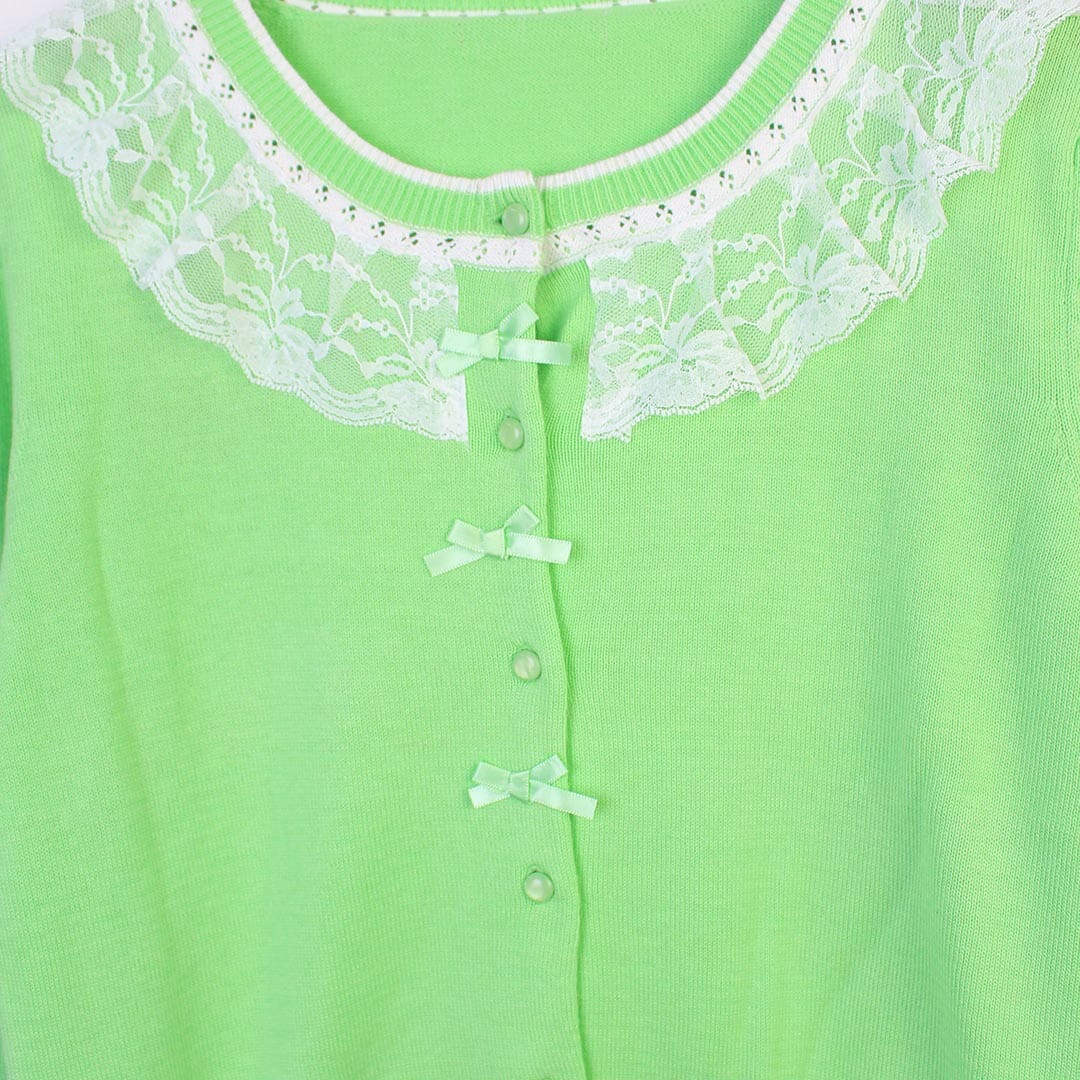 Stylish Green Themed Girls Sweater Sweater Iluvlittlepeople 