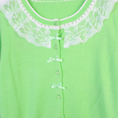 Stylish Green Themed Girls Sweater Sweater Iluvlittlepeople 