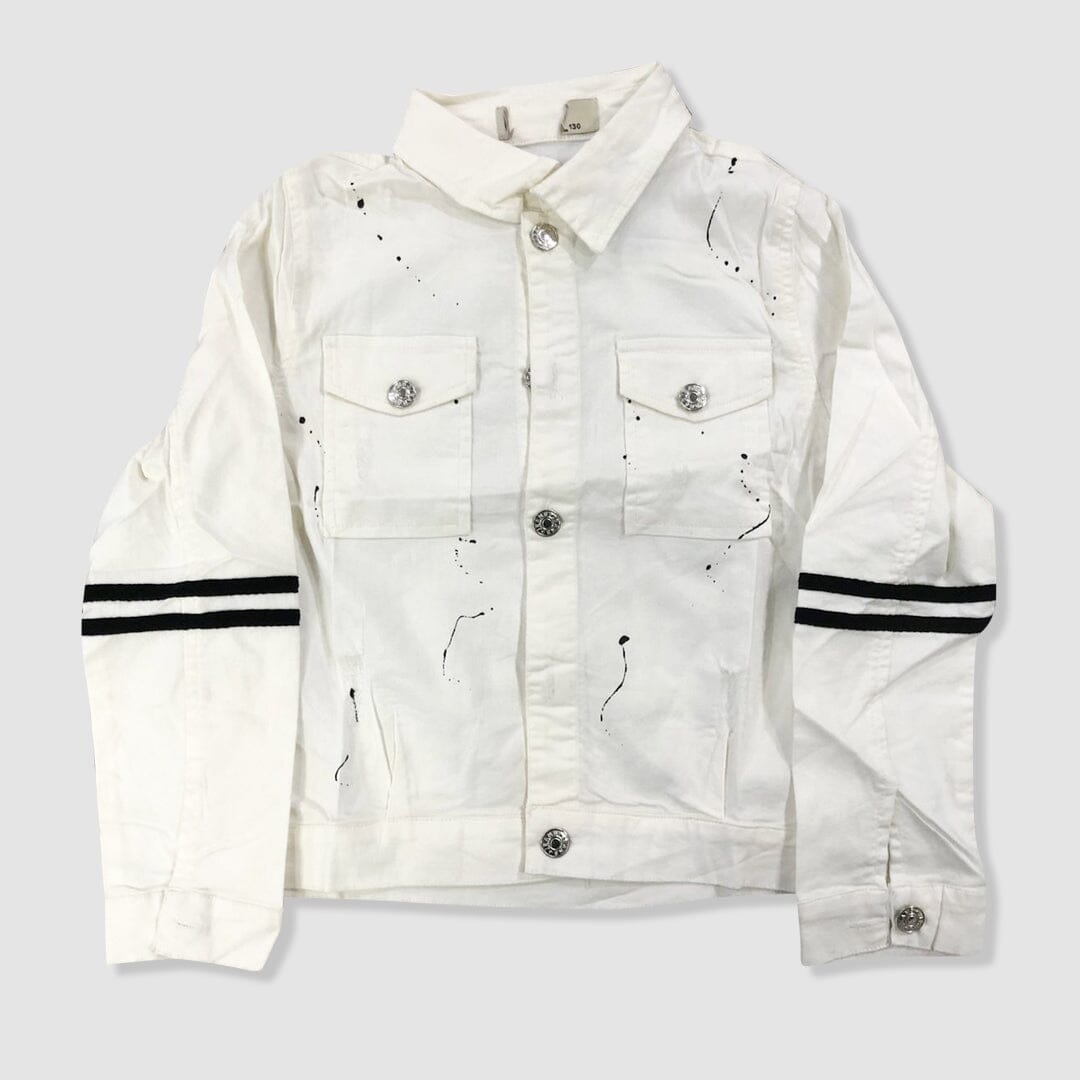 Cozy & Dashing Off White Themed Kids Jacket Jacket Iluvlittlepeople 6-7 Years Off White 