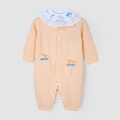 Decent Look Winter Romper For Girls Romper Iluvlittlepeople 0-3 Months Peach Winter