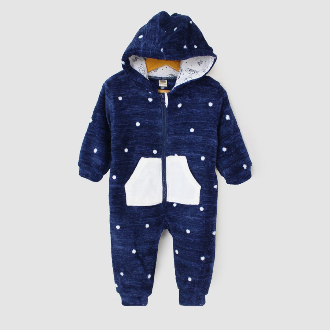 Attractive Blue Winter Romper For Boys Romper Iluvlittlepeople 0-3 Months Blue Winter