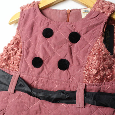 Cozy Pink Themed Cute Princess Frock Frock Iluvlittlepeople 9-12 Months Pink Winter