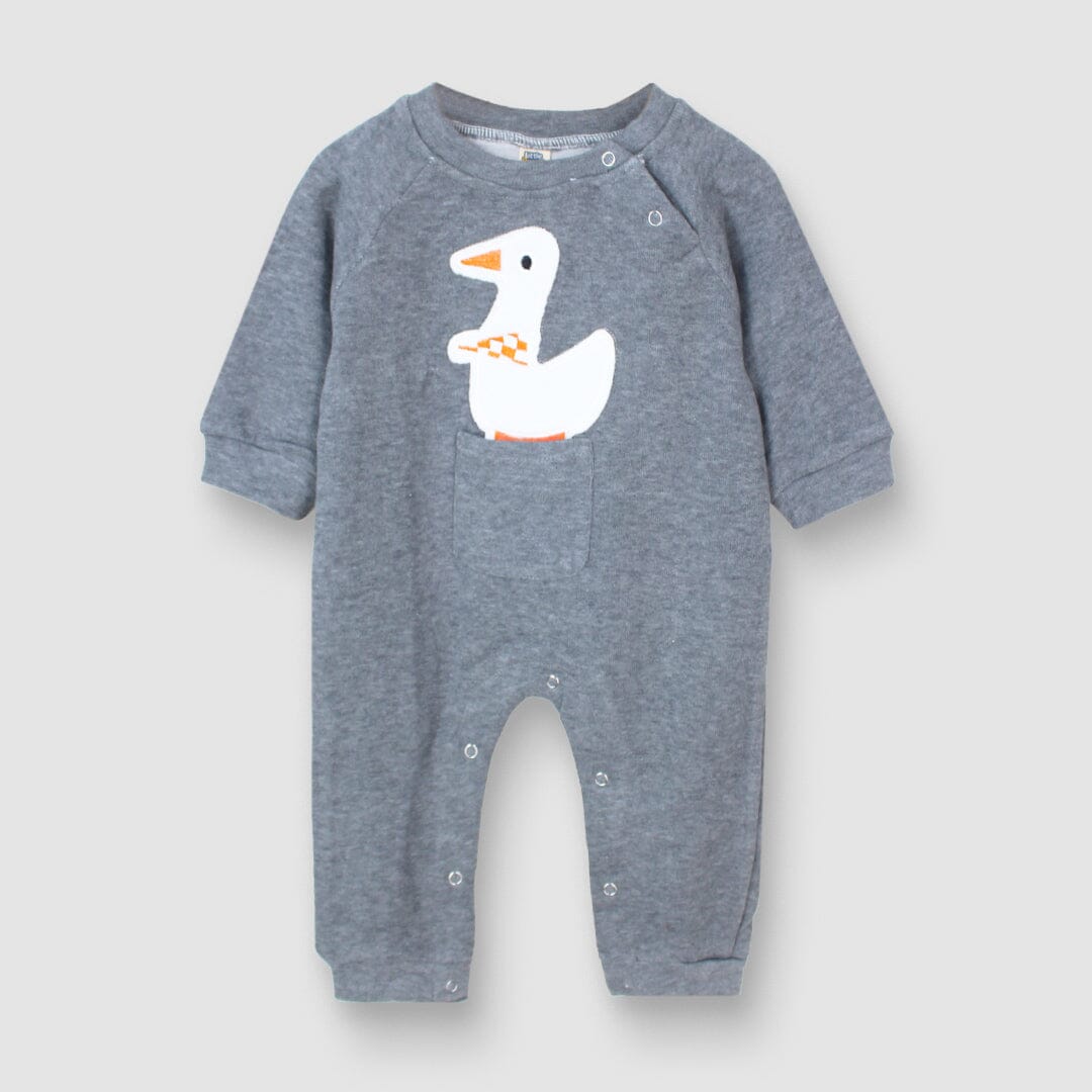 Attractive Grey Winter Romper For Girls Romper Iluvlittlepeople 0-3 Months Grey Winter