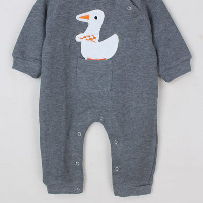 Attractive Grey Winter Romper For Girls Romper Iluvlittlepeople 