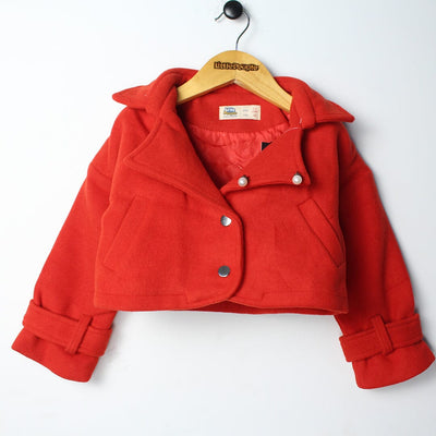 Cozy Comfort Orange Themed Girl Coat & Frock Coat Iluvlittlepeople 