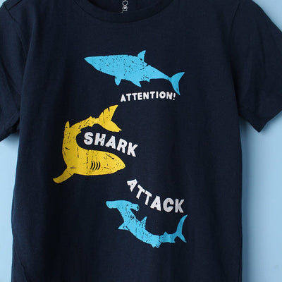 Stylish Blue Themed Boys T-Shirt T-Shirt Iluvlittlepeople 