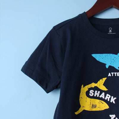 Stylish Blue Themed Boys T-Shirt T-Shirt Iluvlittlepeople 