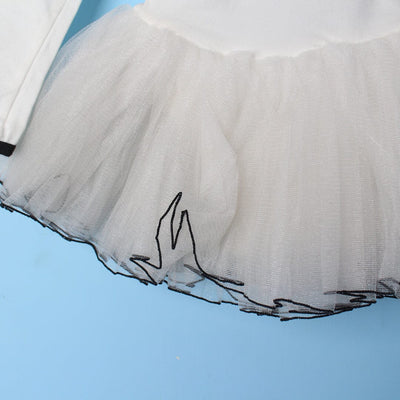 Delight White Themed Girls Frock Frock Iluvlittlepeople 