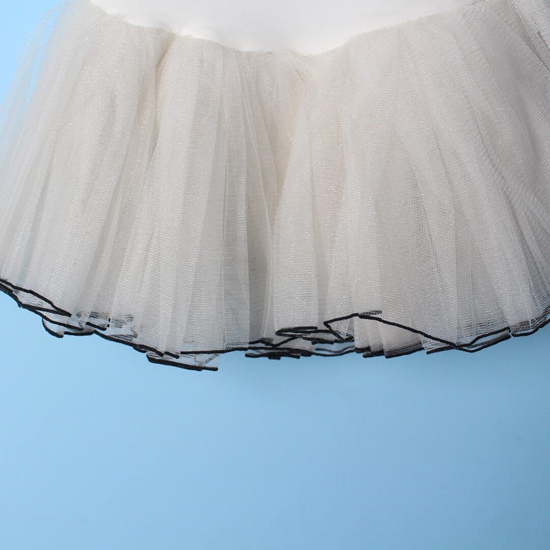 Unique White Themed Girls Frock Frock Iluvlittlepeople 