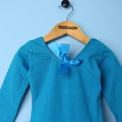 Modern Blue Themed Girls Frock Frock Iluvlittlepeople 