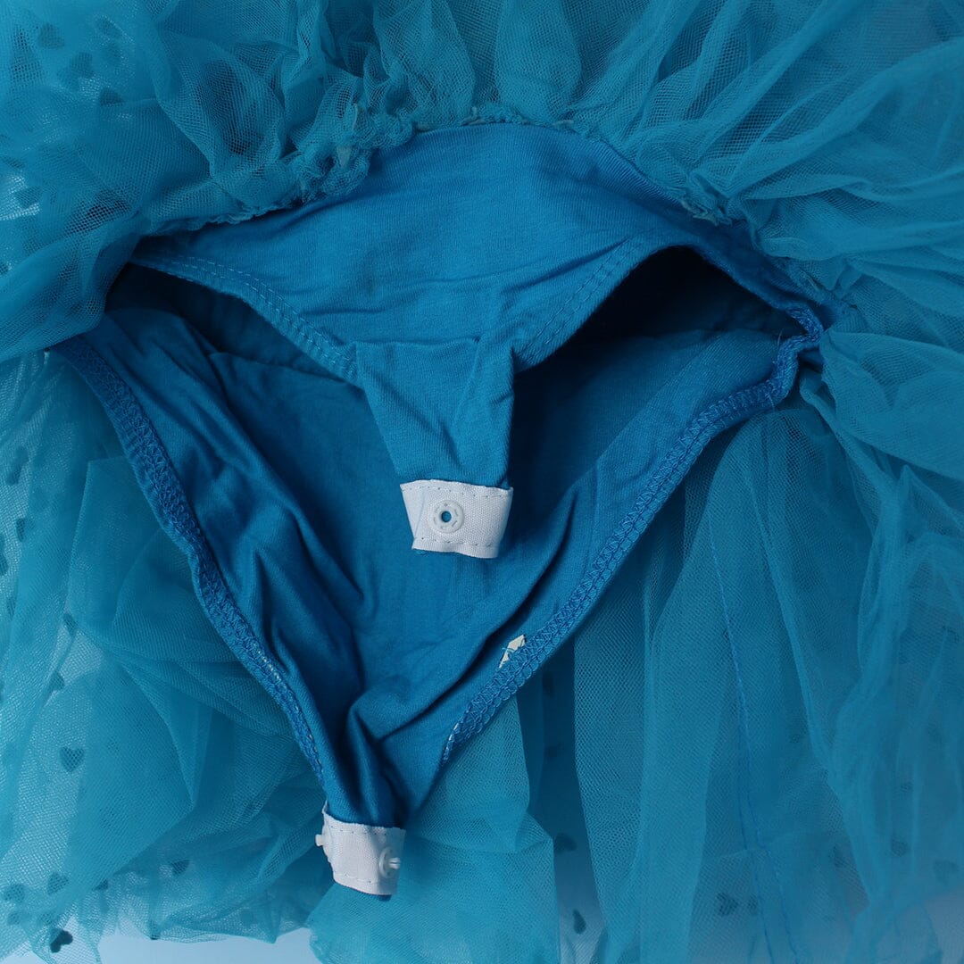 Modern Blue Themed Girls Frock Frock Iluvlittlepeople 