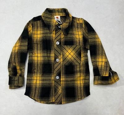 Decent Style Yellow Themed Boys Casual Shirt Casual Shirt Iluvlittlepeople 9-12 Months Yellow Winter