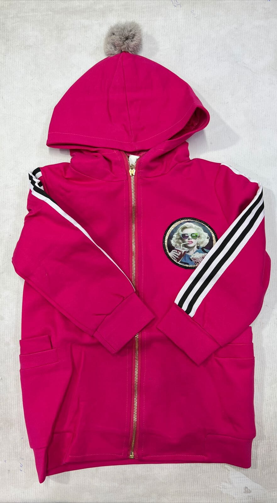 Cozy & Dashing Pink Themed Kids Jacket Jacket Iluvlittlepeople 6-7 Years Pink 