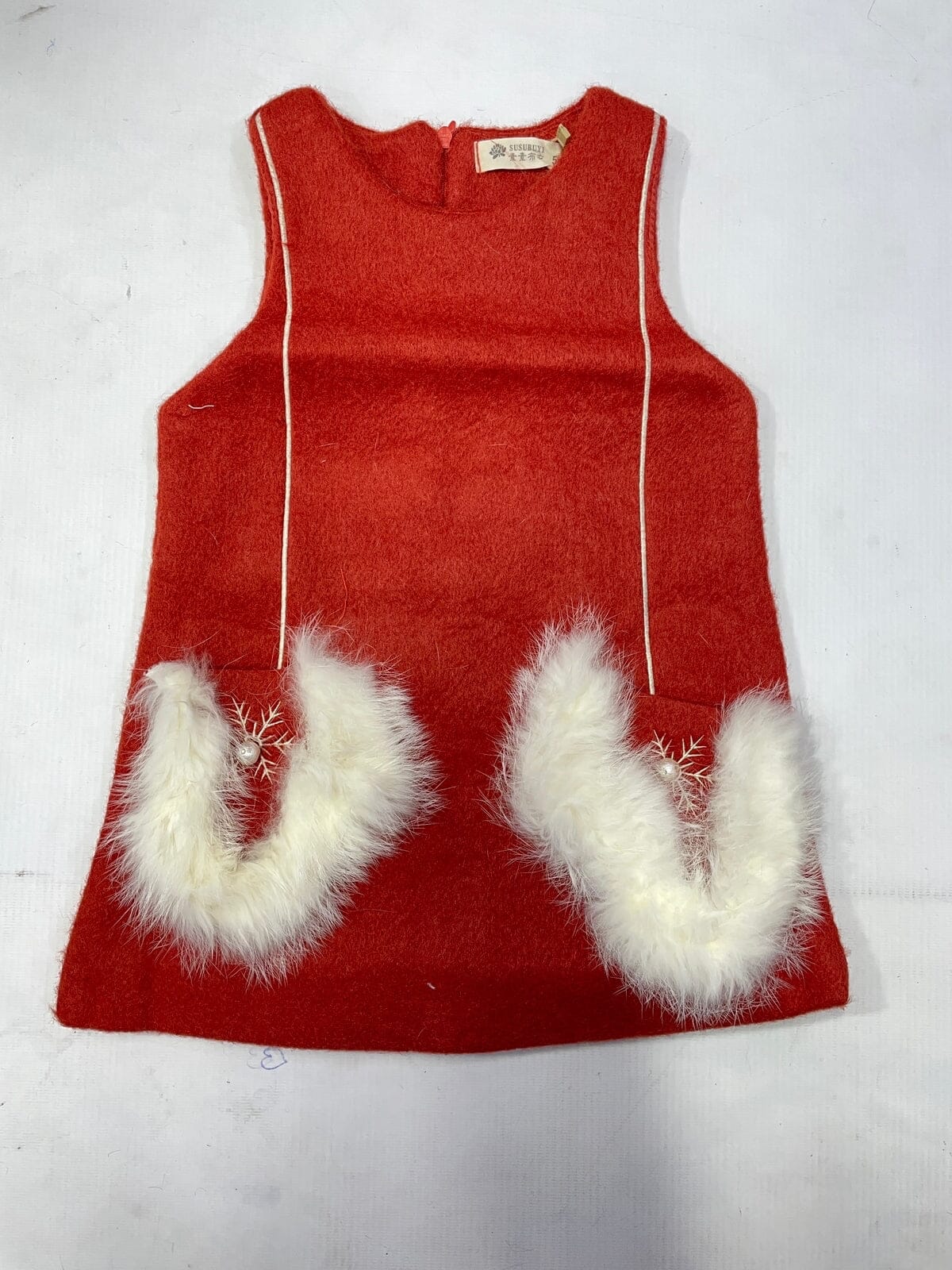 Cozy Orange Themed Cute Princess Frock Frock Iluvlittlepeople 18-24 Months Orange Winter