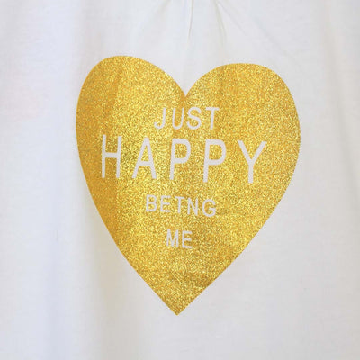 Stylish White Themed Girls T-Shirt T-Shirt Iluvlittlepeople 