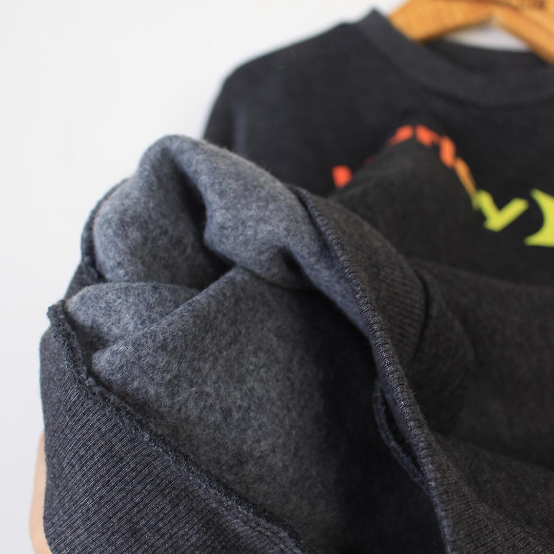 Modern Grey Themed Kids Sweatshirt Sweatshirt Iluvlittlepeople 