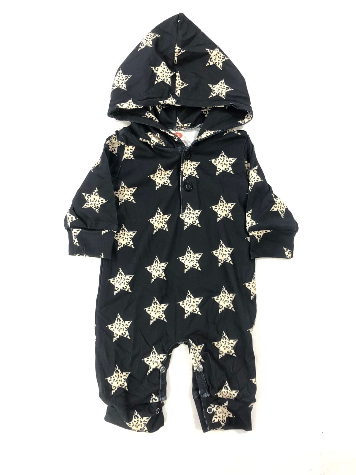 Cozy Black Themed Winter Romper For Boys Romper Iluvlittlepeople 0-3 Months Black Winter