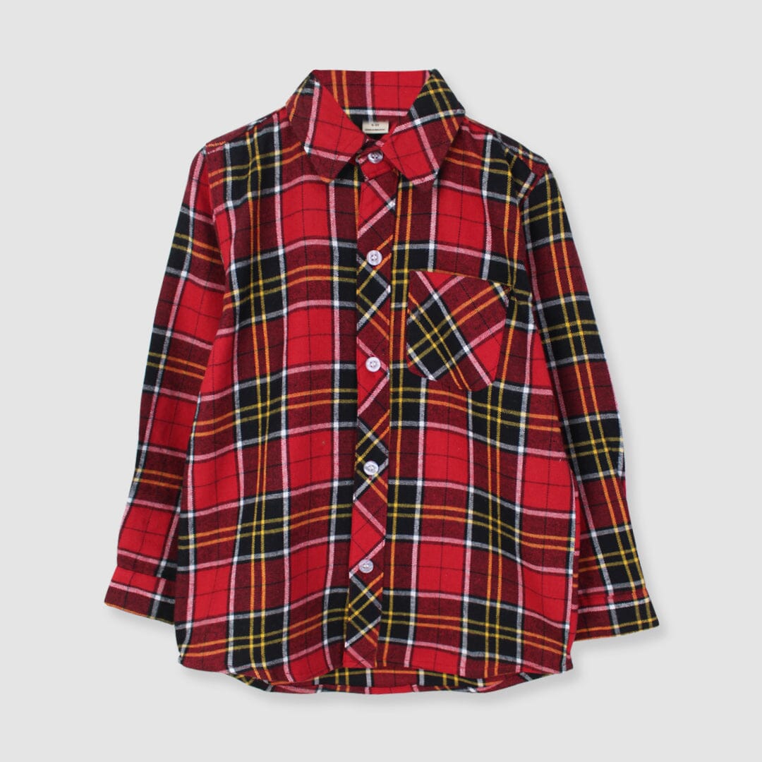 Decent Style Casual Shirt For Boys Casual Shirt Iluvlittlepeople 12 Months Red Winter