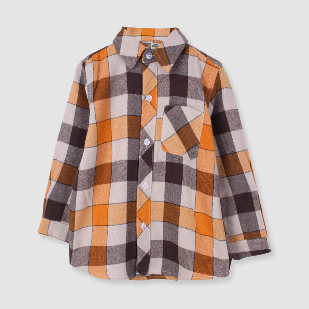 Decent Style Casual Shirt For Boys Casual Shirt Iluvlittlepeople 12 Months Brown Winter