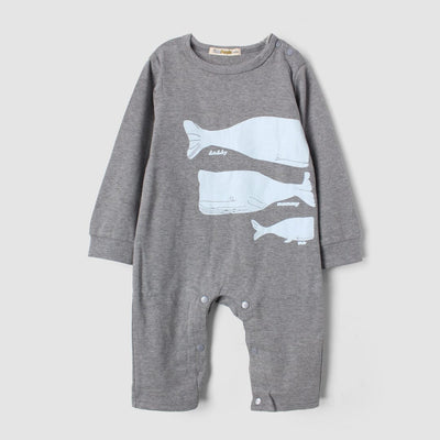 Cozy Grey Themed Winter Kids Romper Romper Iluvlittlepeople 6-9 Months Grey Winter