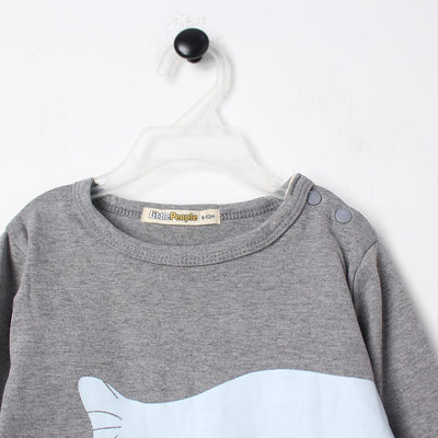 Cozy Grey Themed Winter Kids Romper Romper Iluvlittlepeople 