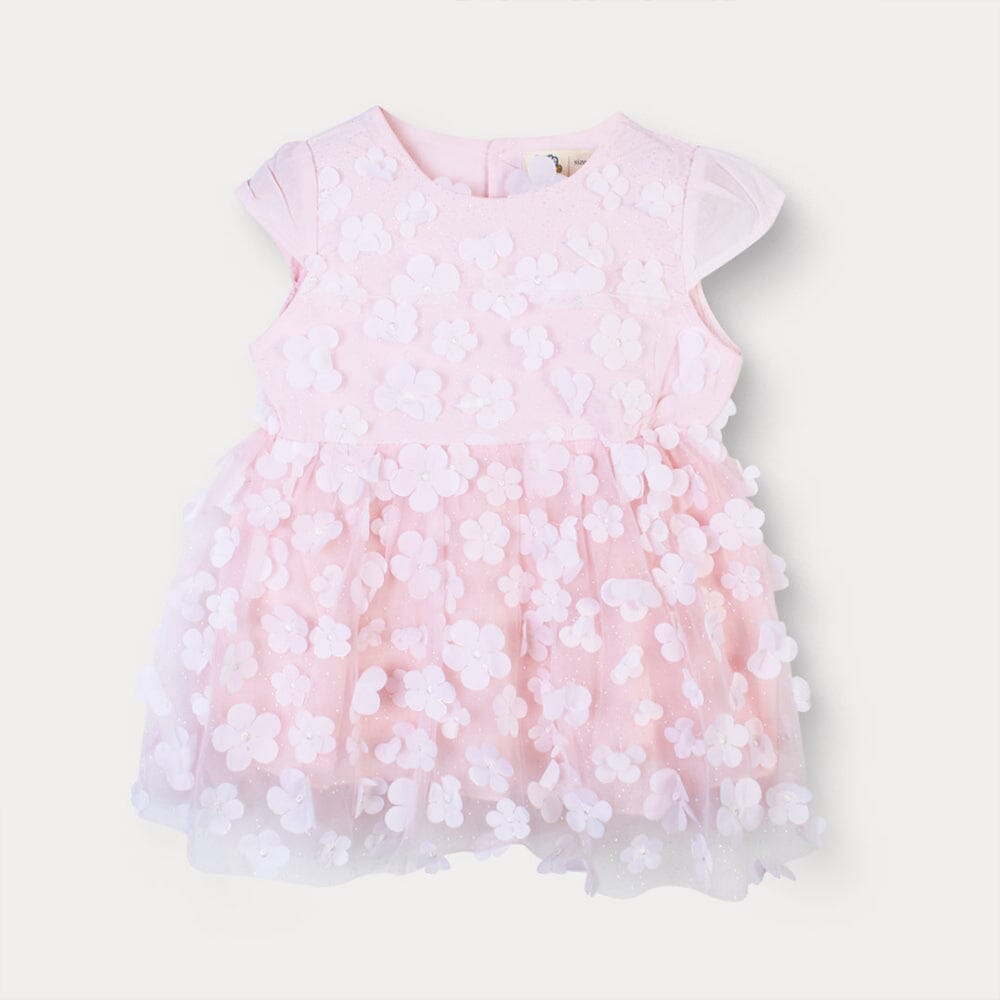 Dashing Pink Baby Girl Frock Frock Iluvlittlepeople 0-3 Months Pink Modern