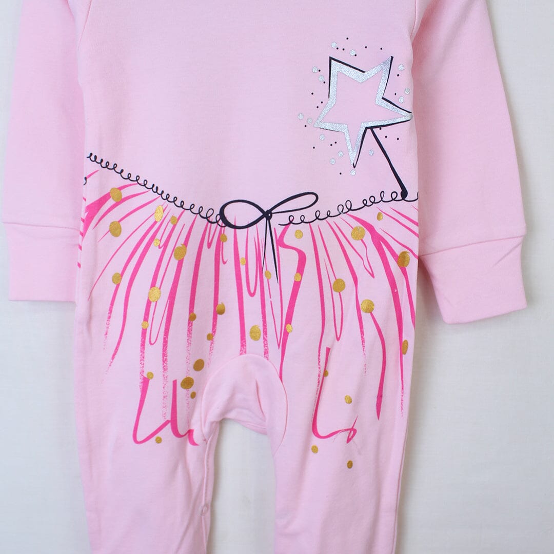 Charming Pink Themed Little Girl Romper Romper Iluvlittlepeople 