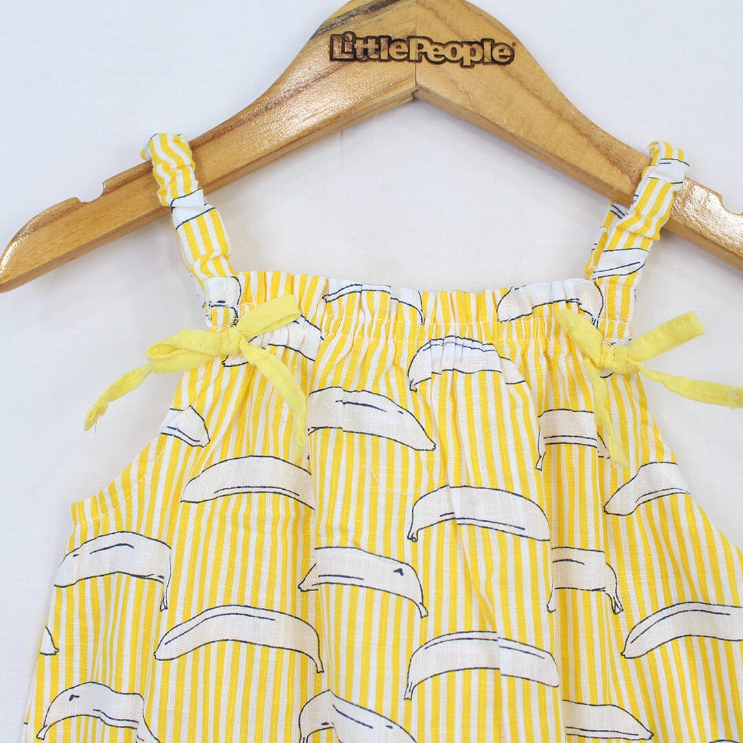Classy Yellow With Hat Little Girl Romper Romper Iluvlittlepeople 