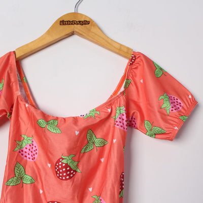 Attractive Orange Themed Little Girl Romper Romper Iluvlittlepeople 