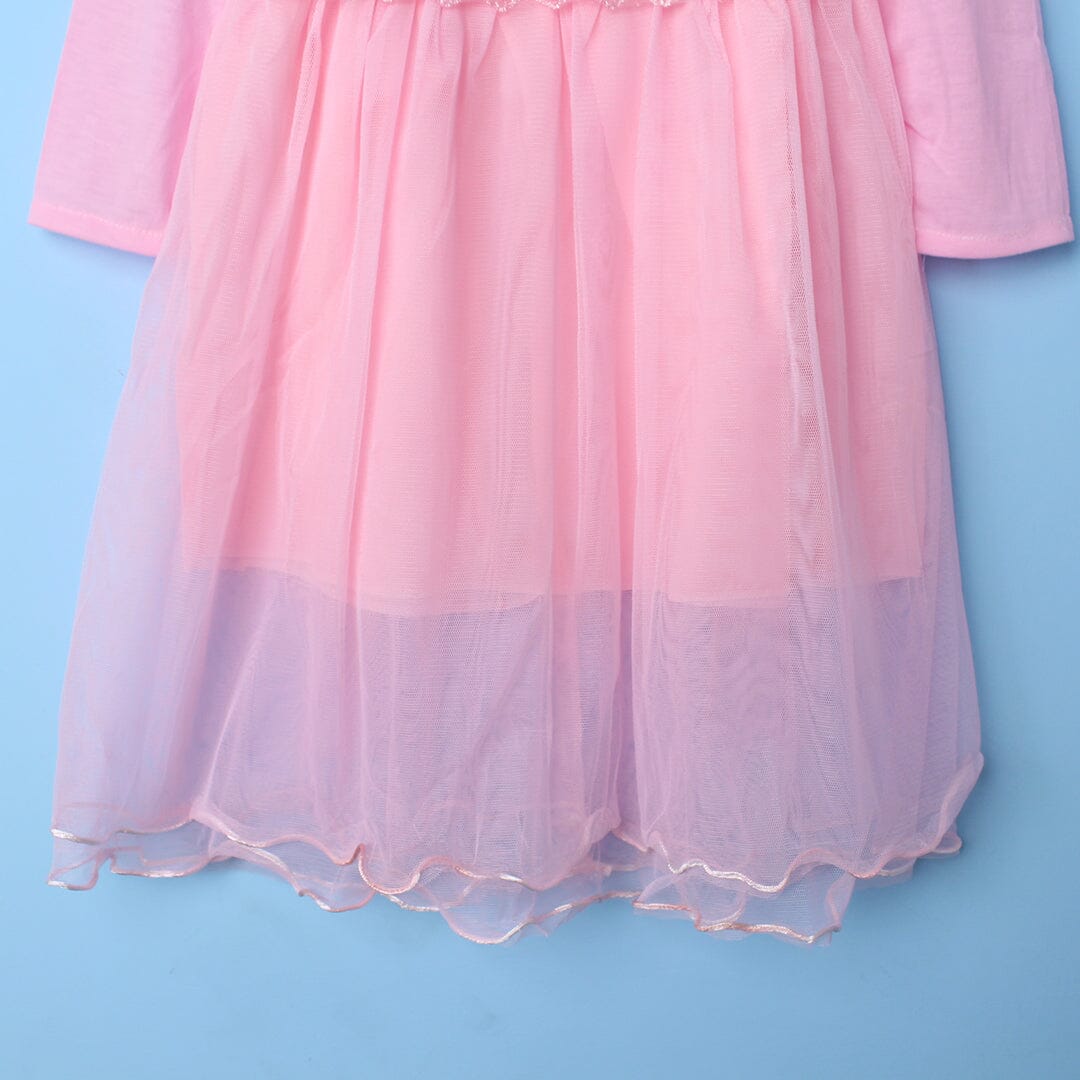 Sweet Pink Themed Girls Party Frock Frock Iluvlittlepeople 