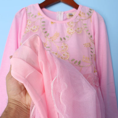 Sweet Pink Themed Girls Party Frock Frock Iluvlittlepeople 