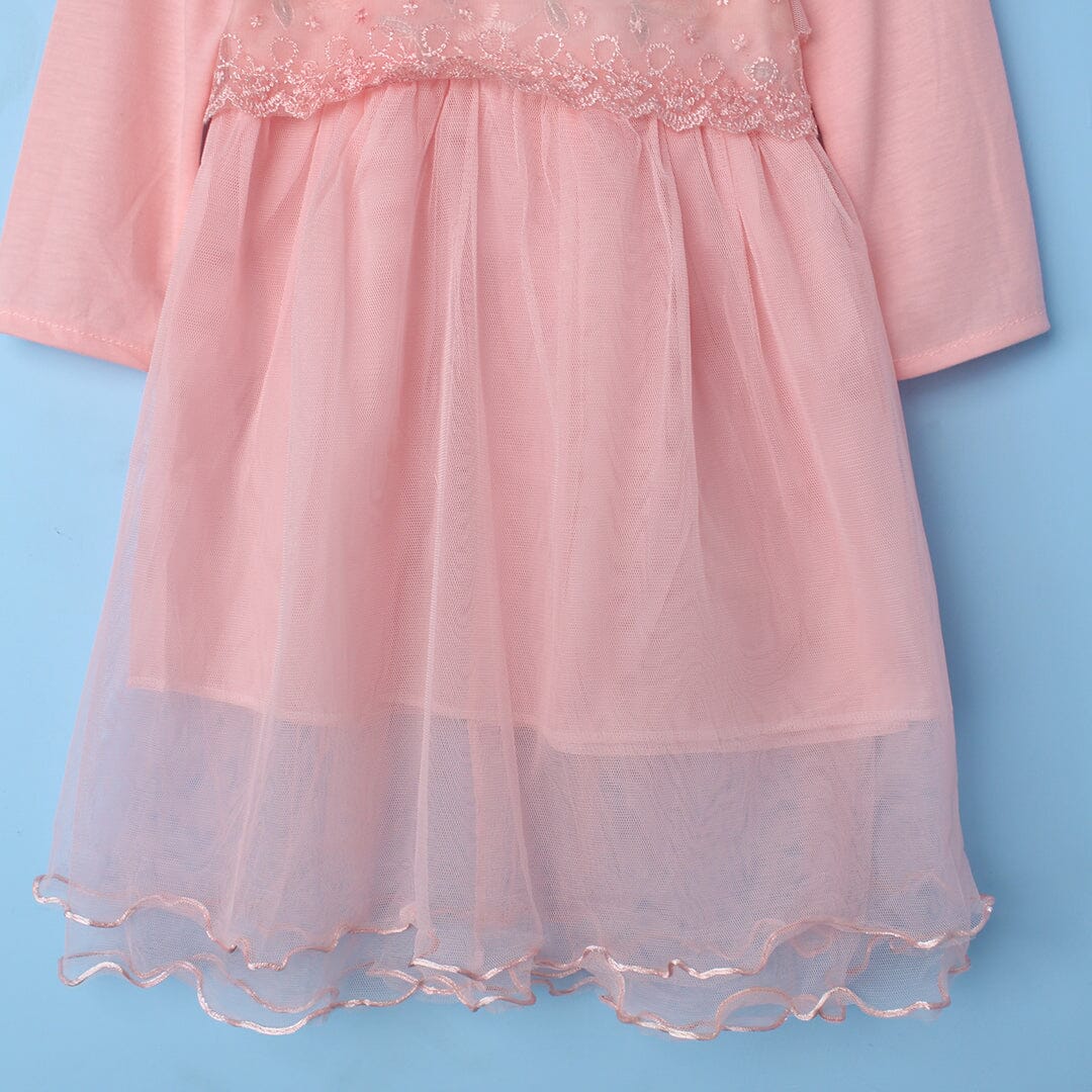 Desire Peach Themed Girls Party Frock Frock Iluvlittlepeople 