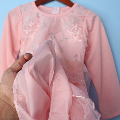 Desire Peach Themed Girls Party Frock Frock Iluvlittlepeople 