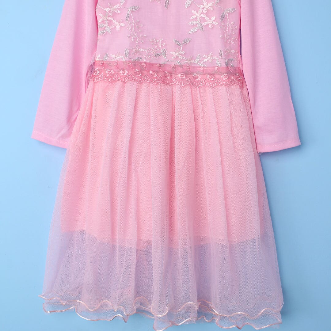 Decent Pink Themed Girls Party Frock Frock Iluvlittlepeople 