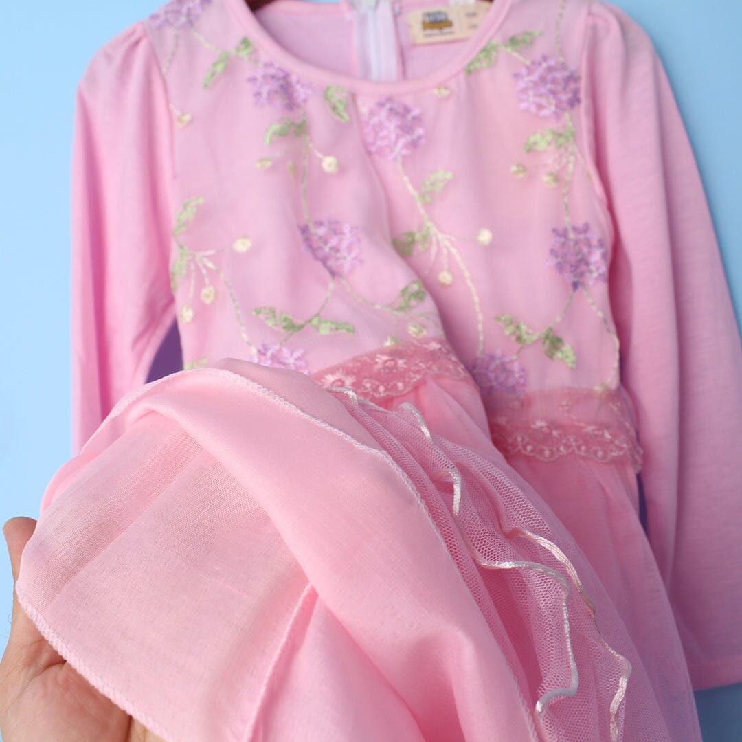 Stylish Pink Themed Girls Party Frock Frock Iluvlittlepeople 