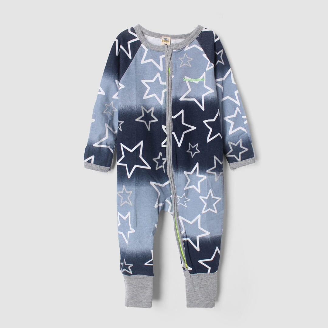 Stylish Blue Themed Baby Kids Romper Romper Iluvlittlepeople 3-6 Months Blue Winter