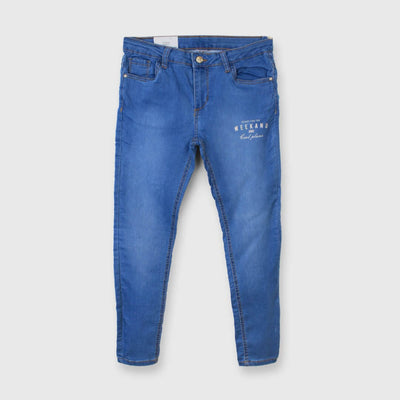 Skinny Fit Denim Jeans Jeans Iluvlittlepeople 9-10 Years Blue Soft denim