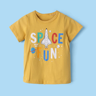 Smart Yellow Themed Boys T-Shirt T-Shirt Iluvlittlepeople 12-18 Months Yellow Summer